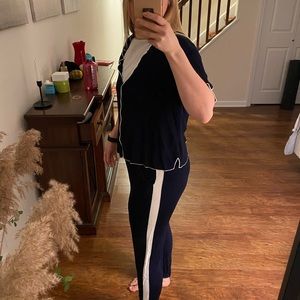 Zara knitted suit (pants+ shirt)